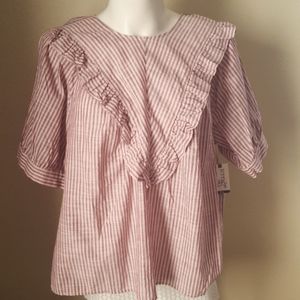NWT Terra & Sky ruffled blouse sz 3X